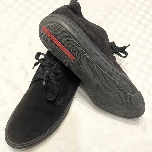 Mens Prada suede sneaker boots - Picture 2 of 2